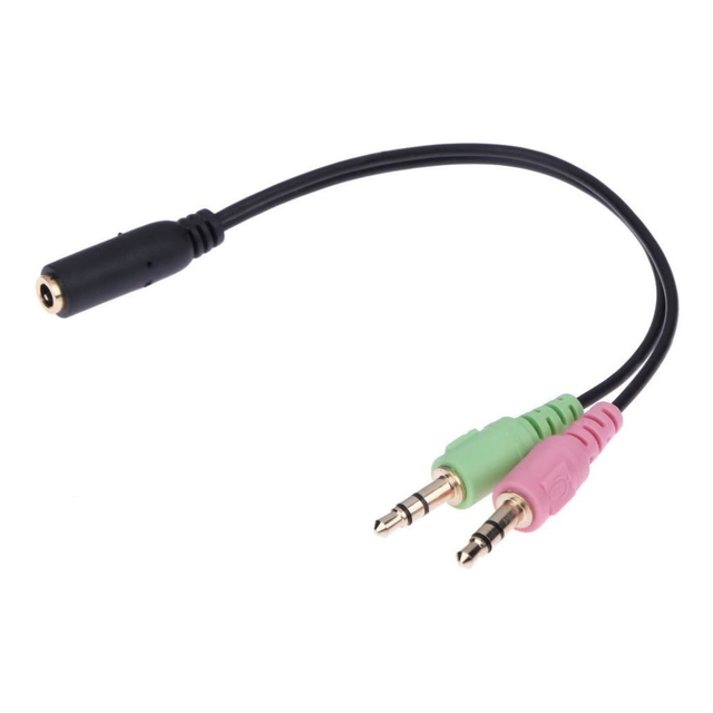 Cable Adaptador Audio 3,5mm (h) a Mic (m)  Noganet