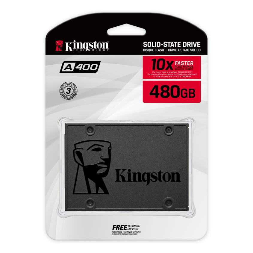 Disco Ssd Kingston A400 480gb Sata Iii 6gb/s