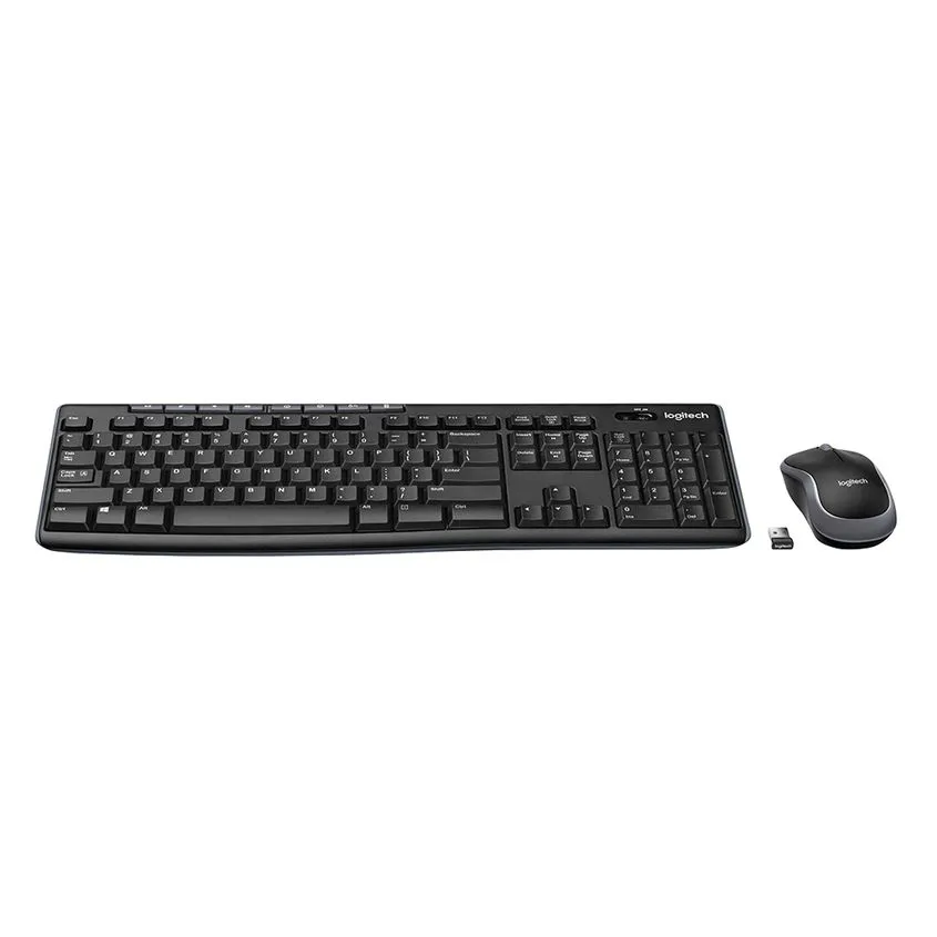 Combo Teclado Multimedia + Mouse Wireless Usb Nano Logitech