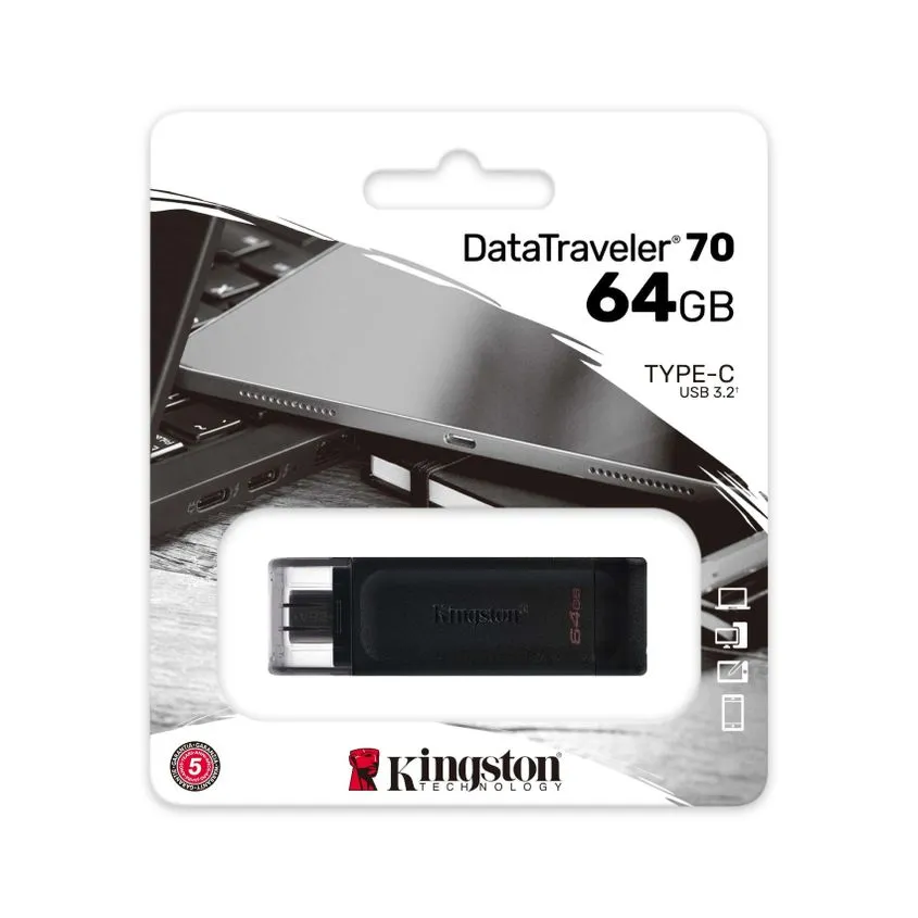 Pen Drive Kingston Dt70 64gb Usb Type C 3.2