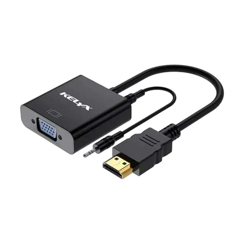 Adaptador Kelyx Hdmi A Vga 1080p C/audio
