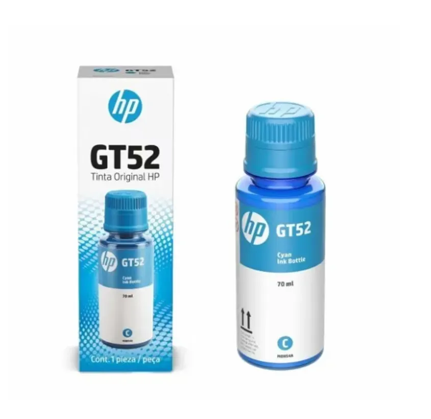 M0h54al Botella De Tinta Hp Gt52 70ml Cyan (m0h54al)