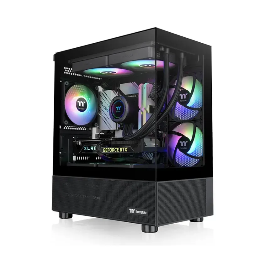 Gabinete TT View 170 Micro Chassis TG x2 Fan ARGB x3 Black