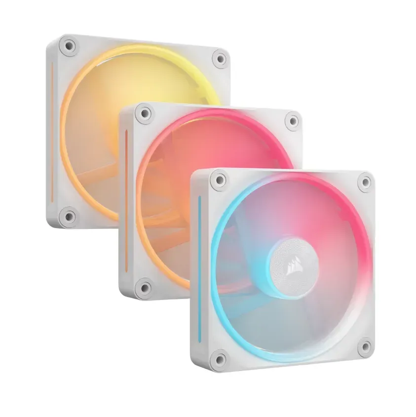 Fan Cooler Corsair iCUE LINK LX120-R RGB 120mm White Pack x3