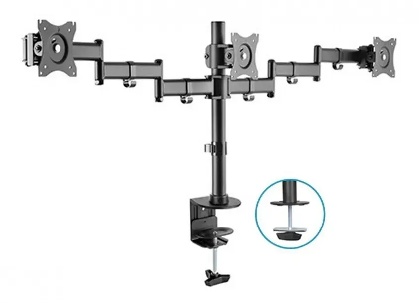 SOPORTE INTELAID DE ESCRITORIO TRIPLE 13/27 VESA 100X100 IT-DB3E
