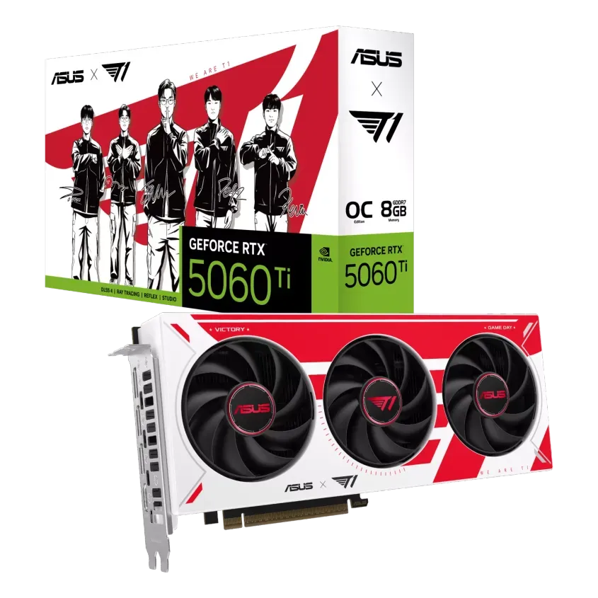 Placa de Video ASUS NVIDIA GeForce T1 RTX5060TI 08