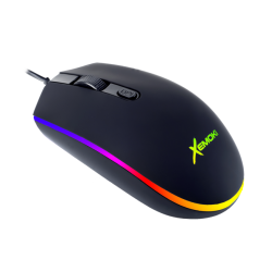 Mouse Gamer USB Rubber 4D Luminoso RGB Croma 800-1200-1600 DPI Xemoki