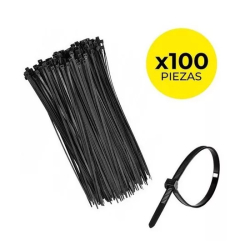 Precinto Negro 4.7 x 250mm. x 100 unidades