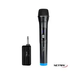 Microfono Inalambrico Profesional Netmak Negro