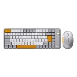 Teclado + Mouse Inalambrico 2.4G BT Noganet Plateado