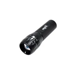 Linterna de alumino con led 3W, a pilas Nisuta Negro
