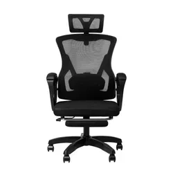 Silla Gamer Raptor Throne S10 Negra c/ Reposapies