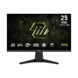 Monitor MSI MAG 255F X24 24.5" Full HD HDR 240 Hz Ficha USA