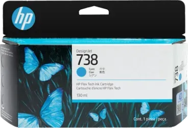 Cartucho HP 498N5A HP 738 130-ml Cyan DesignJet Ink